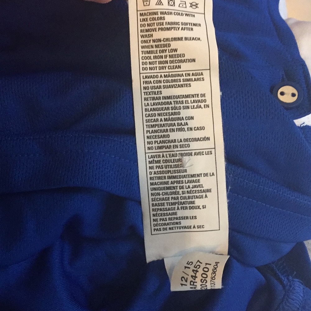 Adidas Climalite Down Button Sports Shirt Size M - Picture 10 of 15